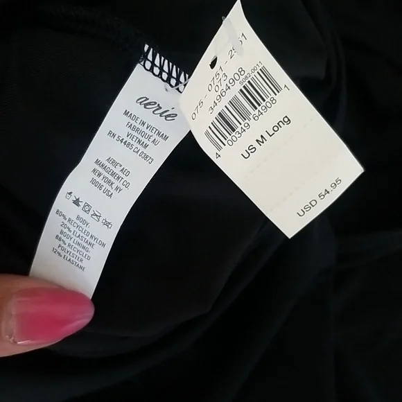 Aerie Scrunchie cut out monokini swimsuit size M long new with tag - Picture 4 of 7